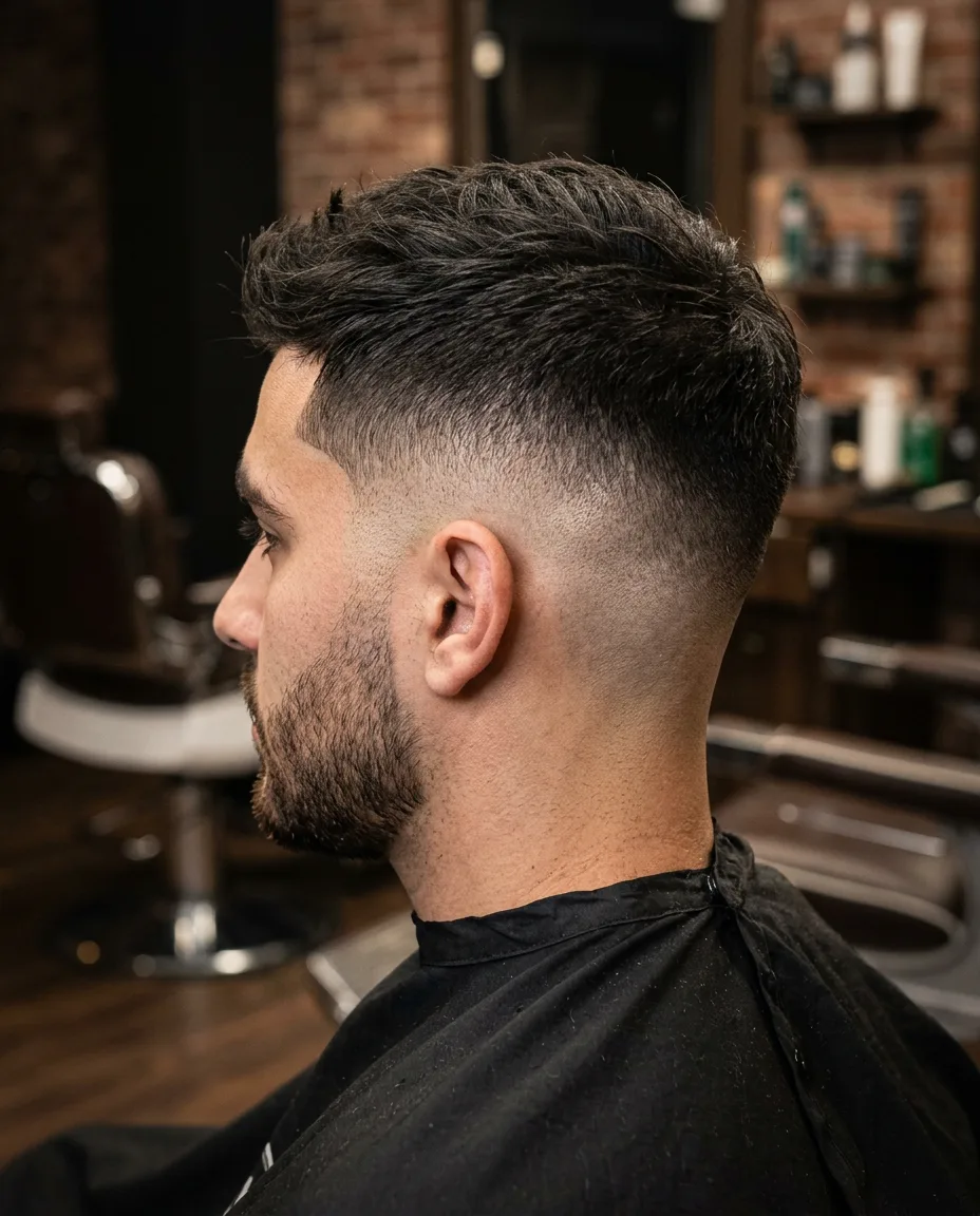 Skin fade + textured crop