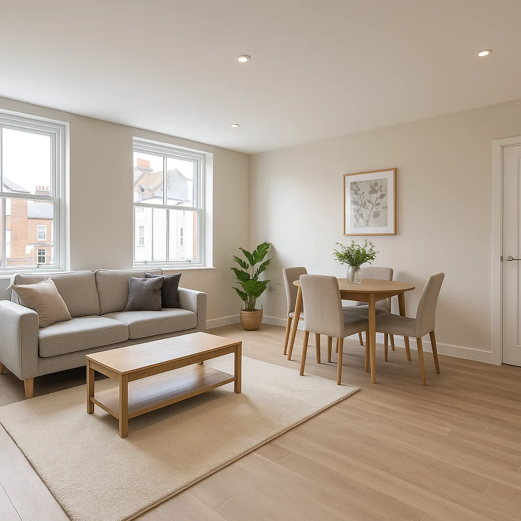 Refurbished town-centre apartment